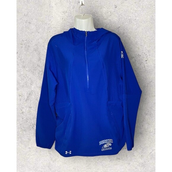 Under Armour Men's Size Medium Loose Fit Vented Half Zip Pullover Track Jacket - Picture 1 of 8